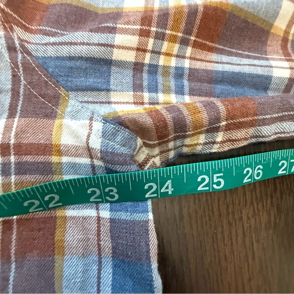 George Men's Casual Plaid Shirt in Blue and Brown size large - Picture 5 of 6